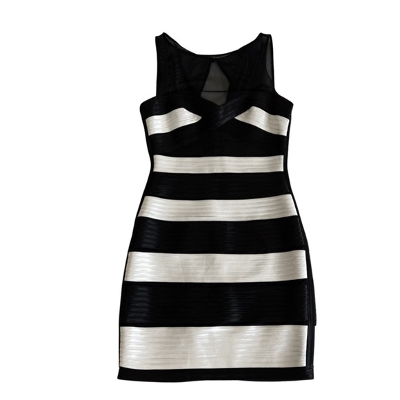 BCBGMaxAzria Black & White Dress - Picture 3 of 7